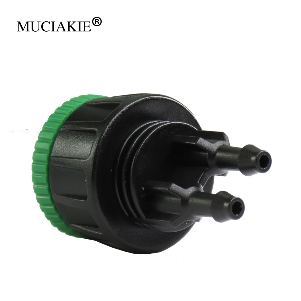 MUCIAKIE 4 шт. садовый кран 1/2 дюйма 3/4 внутренняя резьба на 1/4 Соединитель с двумя