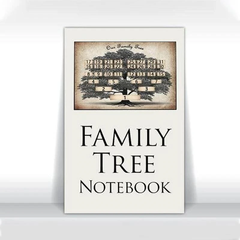 

Family Tree Notebook - Memories Of Ancestors Handwritten to Fill in Personal Family History and Genealogy Xmas Gifts for Kids