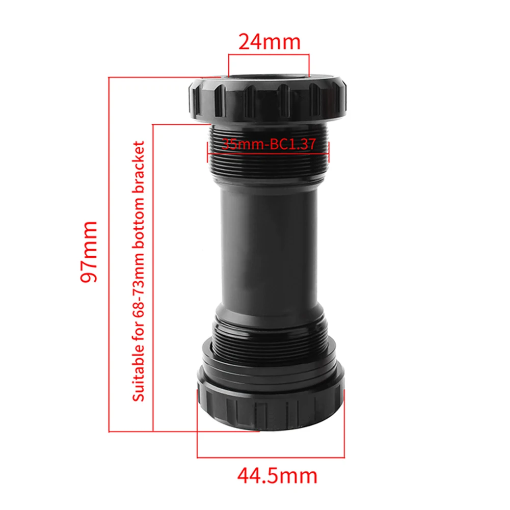 MTB полый Нижний Кронштейн с резьбой BB Велоспорт алюминиевый сплав