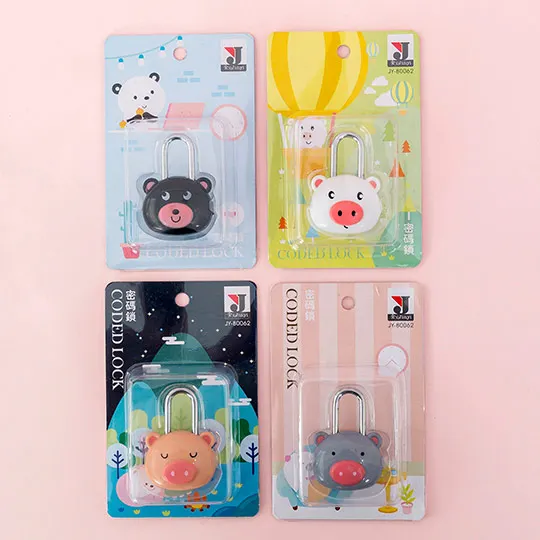 Random delivery 03 Чехол для костюма с кодовым Замком замок для шкафа милый маленький мини студенческий школьный чехол карандаш дневник кодовый замок - Цвет: Random delivery 03