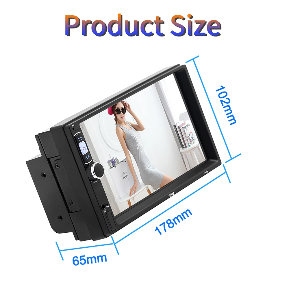 Podofo 2Din Android 8 1 магнитофон стерео автомобильное радио Авторадио 7 &quotGPS WIFI