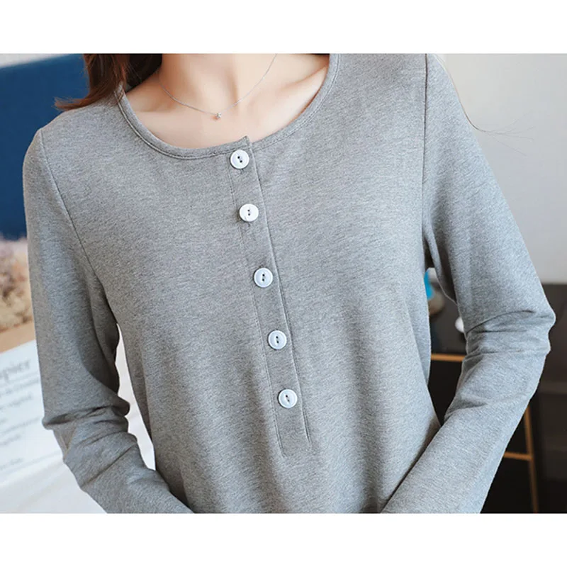 Платья для кормления на пуговицах беременных осенняя одежда Длинные платья