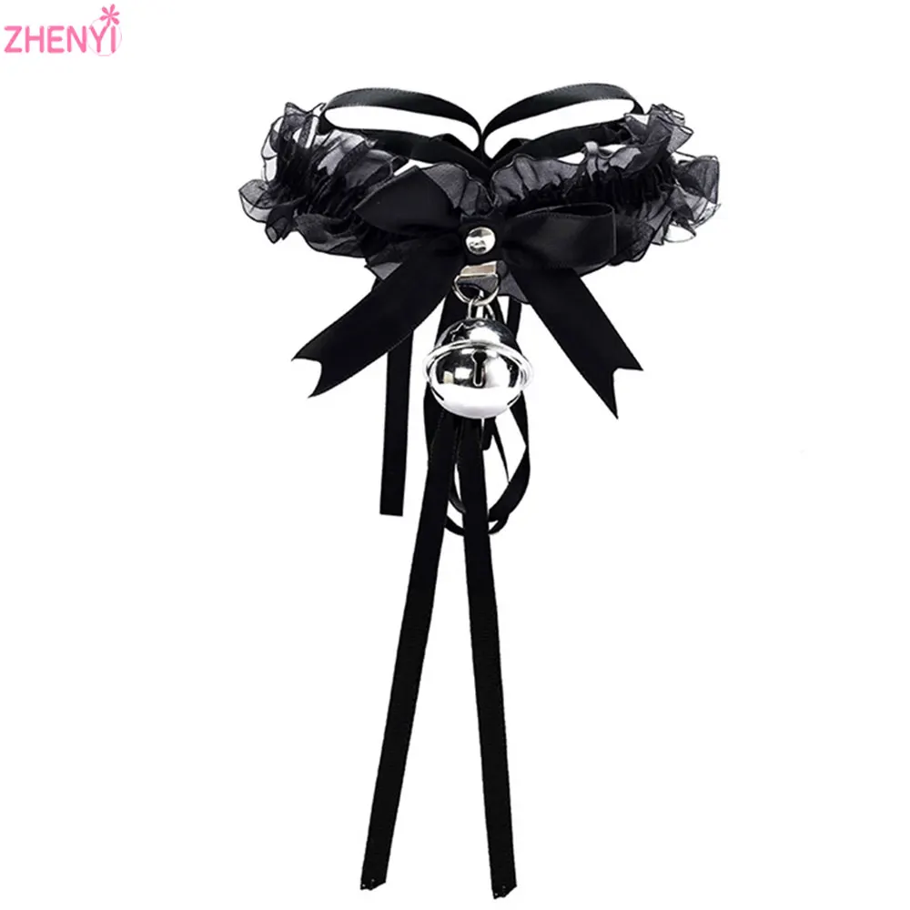 Ошейник для бондажа секс-игрушки пар черный кружевной ошейник с Фетиш-ведомыми