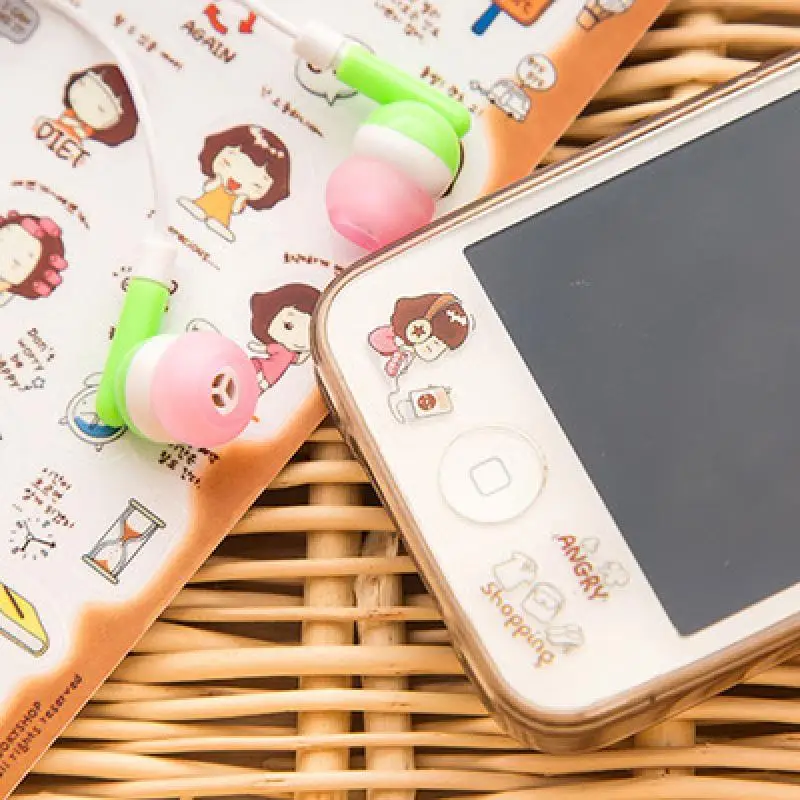 Наклейки для девочек в Корейском стиле водонепроницаемые прозрачные наклейки