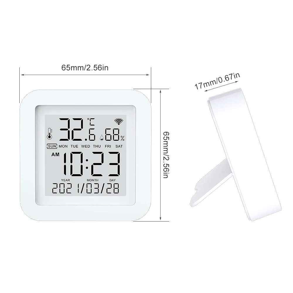 WIFI Temperature Humidity Sensor with LCD Screen Digital Thermometer Hygrometer Room Hygrothermograph Thermo-Hygrometer | Инструменты