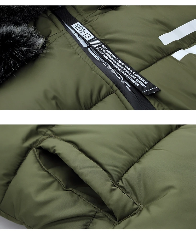 Зимнее утепленное хлопковое пальто пуховик для мальчиков ветрозащитная теплая