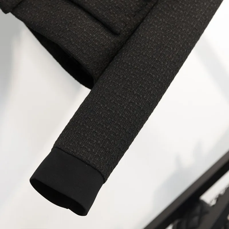 Элегантный облегающий комплект с длинным рукавом и юбкой офисный женский