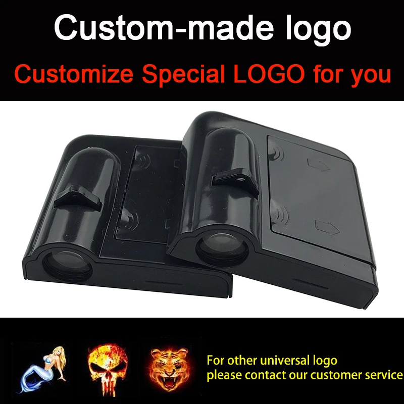 1 шт. Универсальный Автомобильный Дверной светильник с логотипом беспроводной