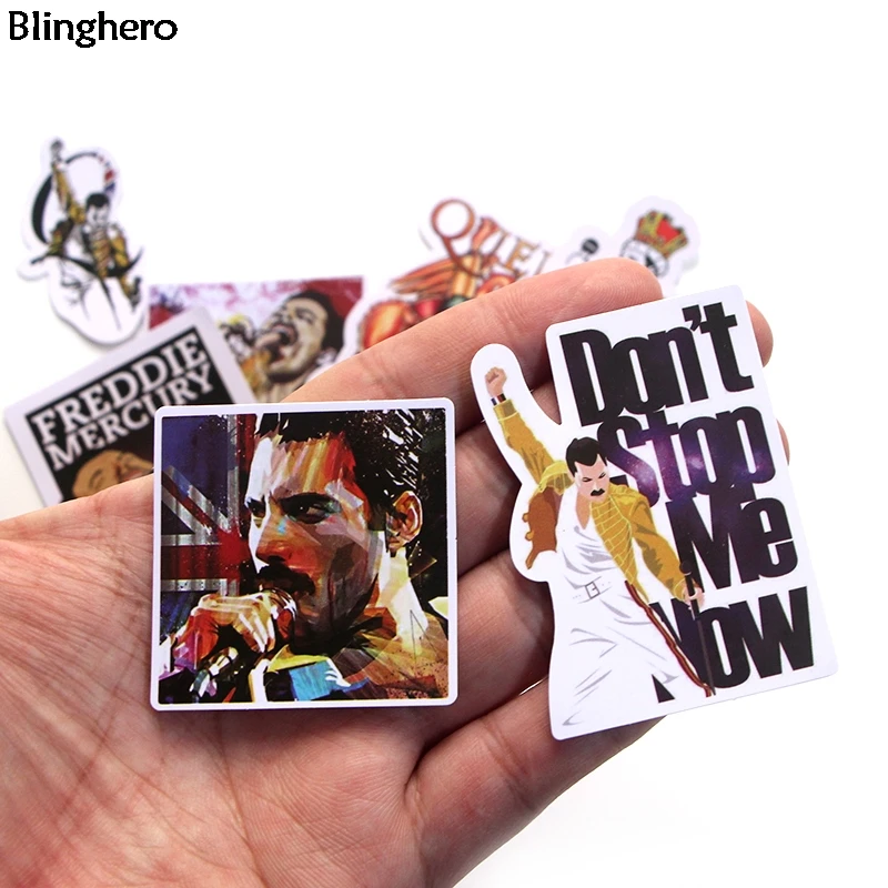 

10sets/lot Blinghero Singer Stickers 13Pcs/set Decorative Stationery Stickers Cool Car Decals Gift for Friends BH0072