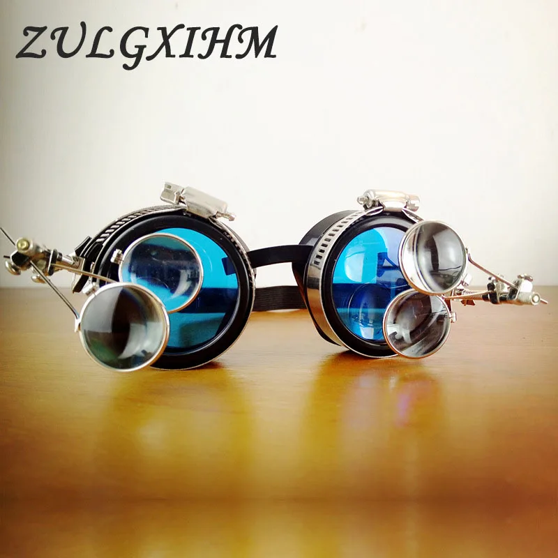 Винтажные очки в стиле стимпанк для мужчин и женщин круглые солнцезащитные