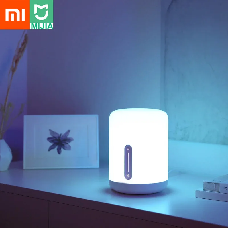 Оригинальная прикроватная лампа Xiao mi jia 2 Smart Light Голосовое управление сенсорный выключатель mi Home App Светодиодная лампа для Apple Homekit Siri