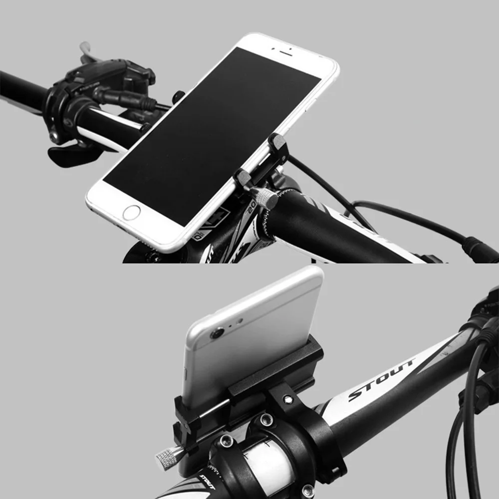 

Universal Aluminum Motorcycle Bike Bicycle Phone Mount For Cell Phones Handlebar Holder