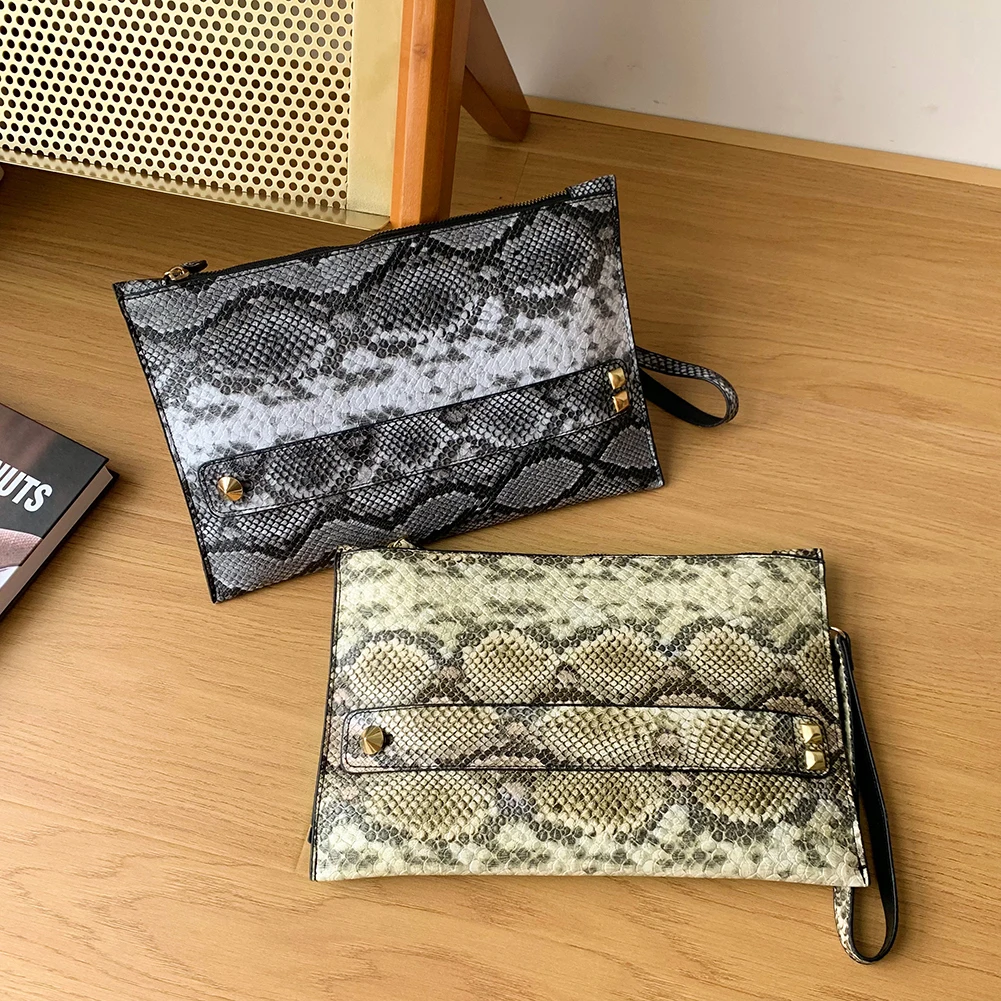 

Модные женские маленькие сумочки Дамская змеиная сумка с ремешком на руку универсальный чехол подарки на день рождения друзей