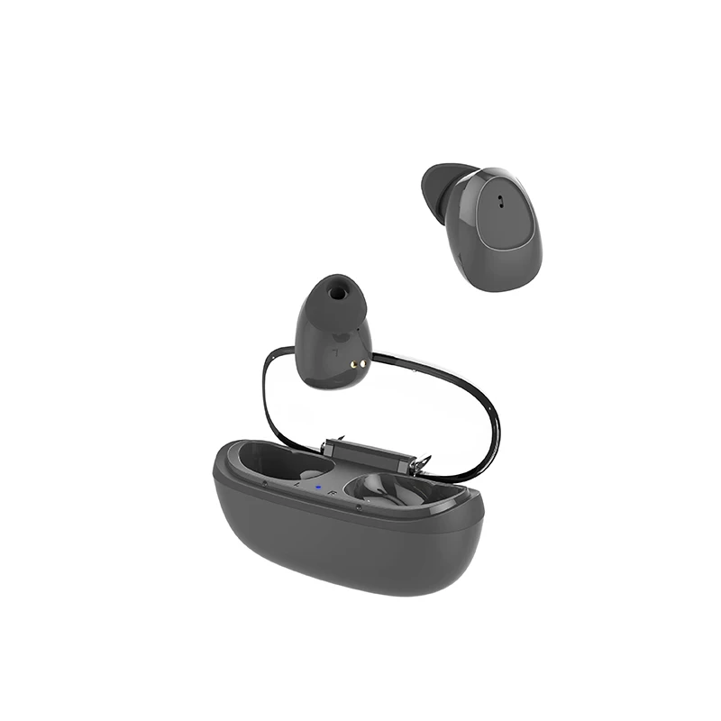 Черный Touch Key Smallest Bass Mini True Wireless Bluetooth 5.0 Headphones Earphone TWS HD Stereo Earbuds For xiaomi iphone huawei - Цвет: Черный