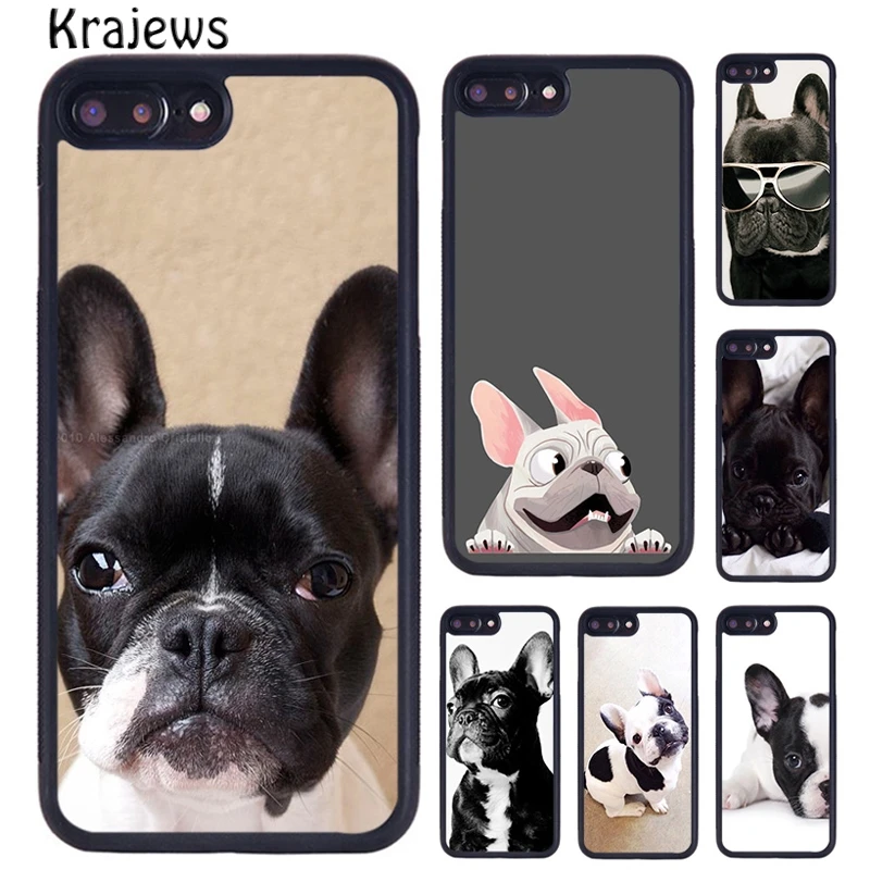 Потрясающий чехол krajew для телефона с французским бульдогом iPhone 5 6 S 7 8 Plus 11 12 Pro X XR XS