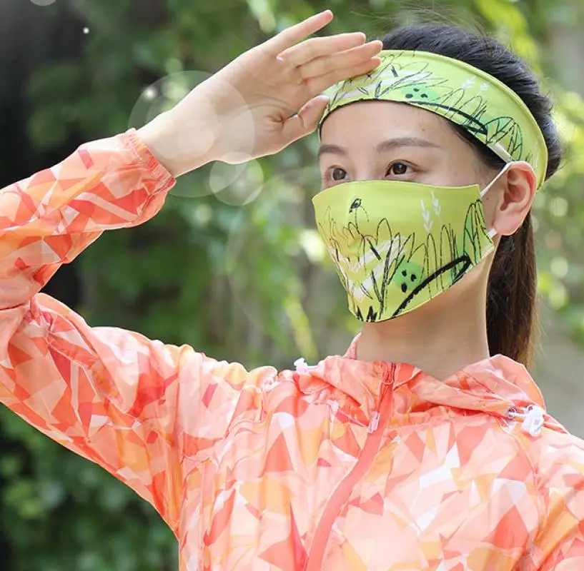

10pcs/lot Black Mouth Face Mask Print Anti Dust Pollution Mask Polyester Unisex Mask Mouth Protection Face Reusable Mouth Cover