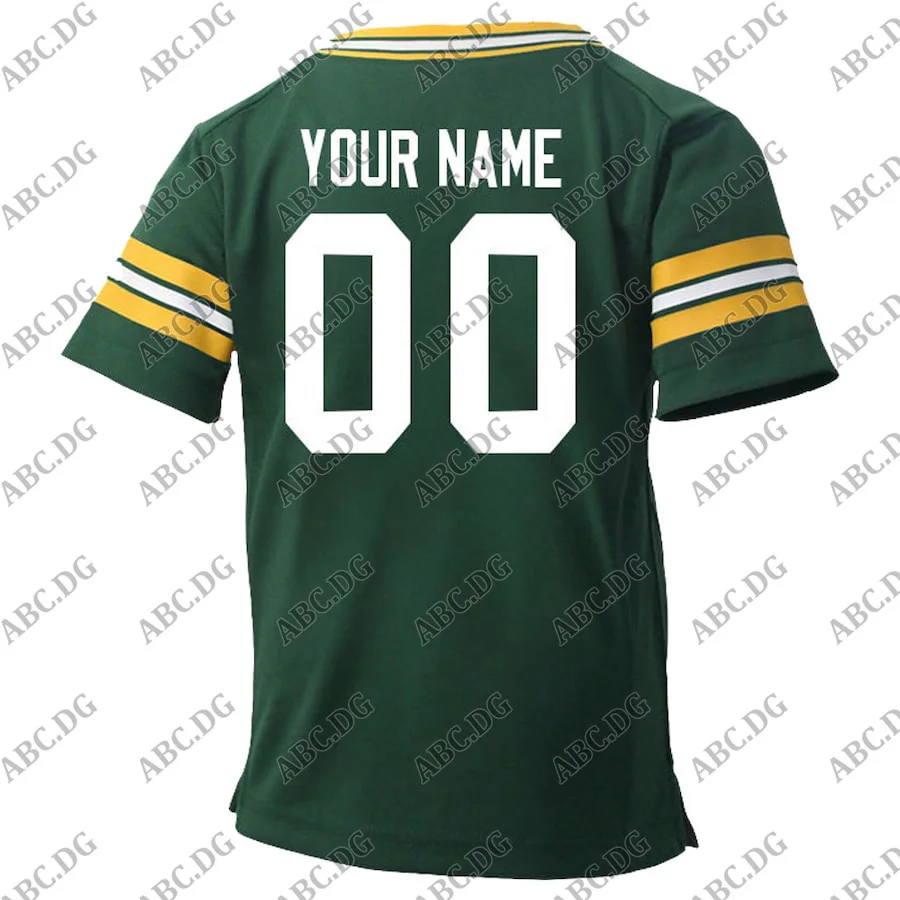 

Men Women Kid Youth Green Bay Preschool Customized Team Color Game Jersey Any Name Any Number