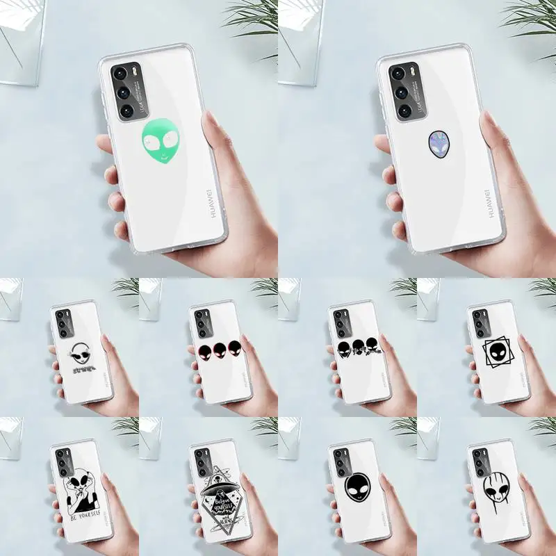 

Alien Avatar ET Simplicity art Phone Case Transparent For Huawei 8 7 6 5 4 3 2 pro SE i E Soft TPU Clear Mobile Bags Coque
