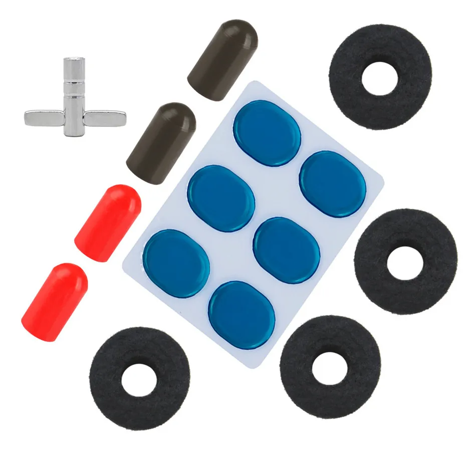 Набор из 4 наклеек для барабана глушителя крышки головки тарелки войлочной