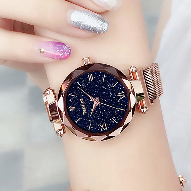 

Luxury Women Watches Magnetic Starry Sky Female Clock Quartz Wristwatch Fashion Ladies Wrist Watch reloj mujer relogio feminino