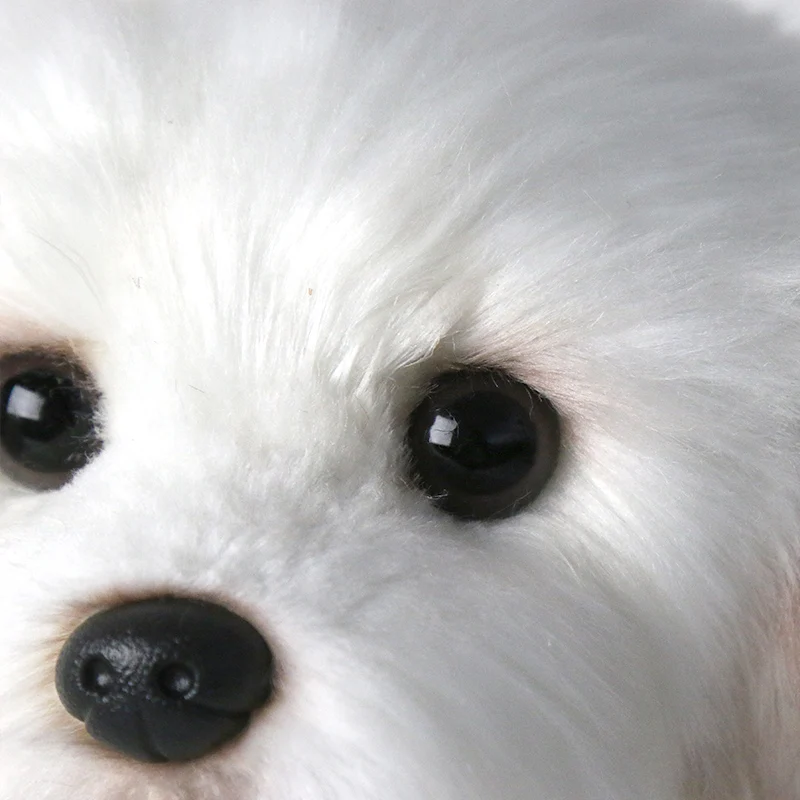 Bichon Frise щенок набивное животное собака плюшевая игрушка милая имитация домашних