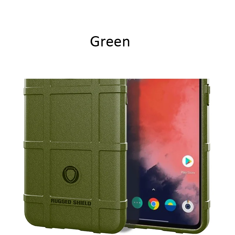 Green Прочный защитный чехол для Oneplus 7T Pro 7 6T защитный чехол с защитой от падения - Цвет: Green