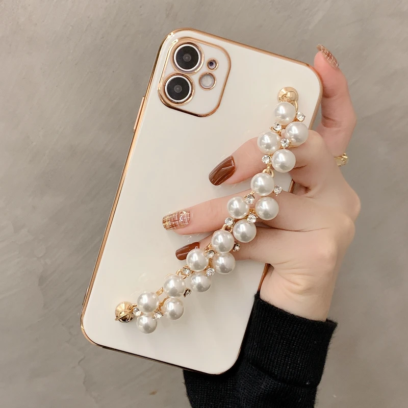 

Любовь браслет чехол для телефона для iPhone 12 11 Pro X XS Max XR 7 8 Plus ручной держатель крышки