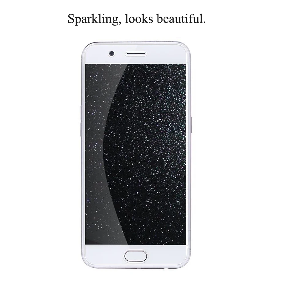 

Esobest 5pcs plastic glitter screen film For OPPO R11 15 A9 A5 A73 K3 F3 plus for vivo x21 x27 X20 plus diamond screen protector