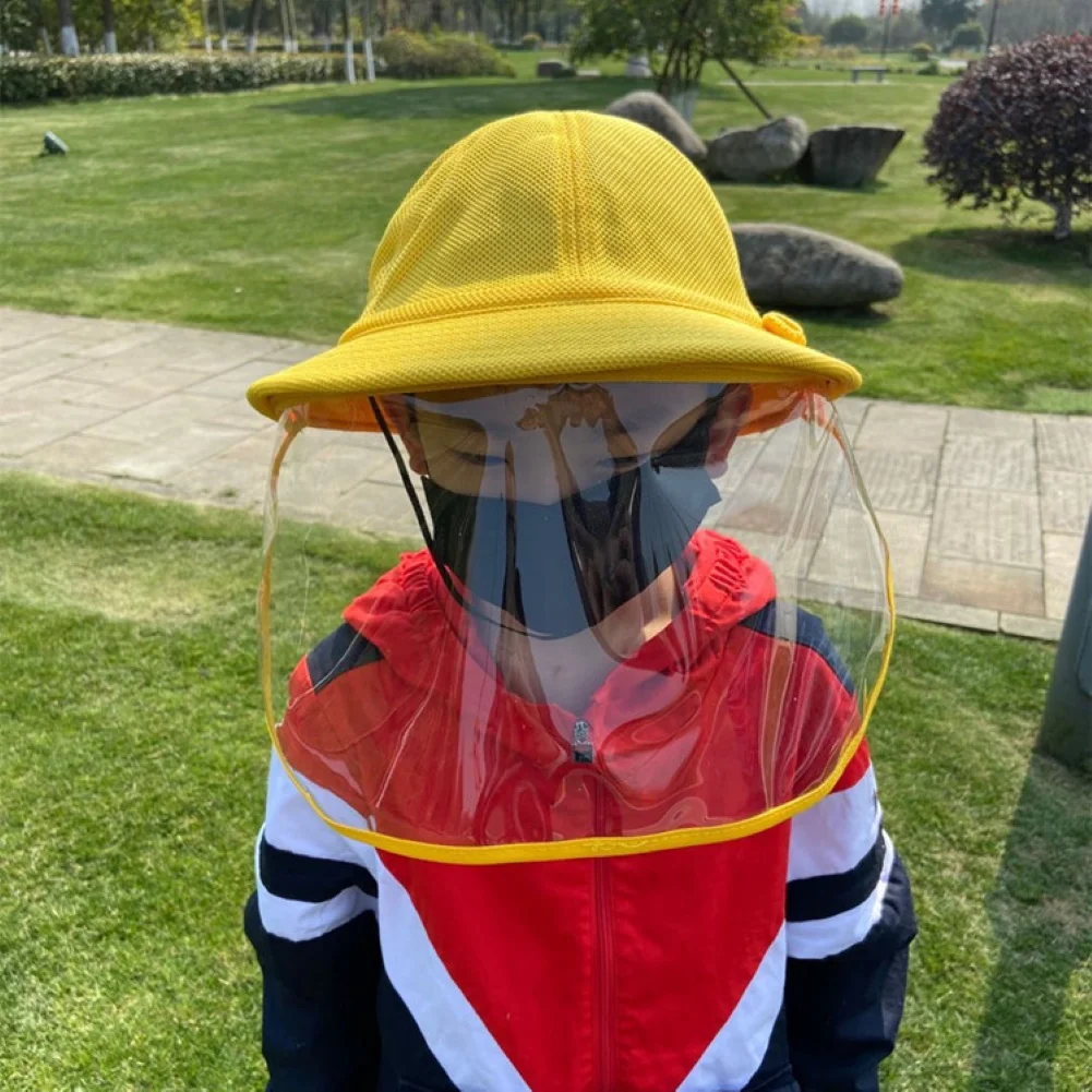 Модные однотонные желтые функциональные пыленепроницаемые шапки для лица