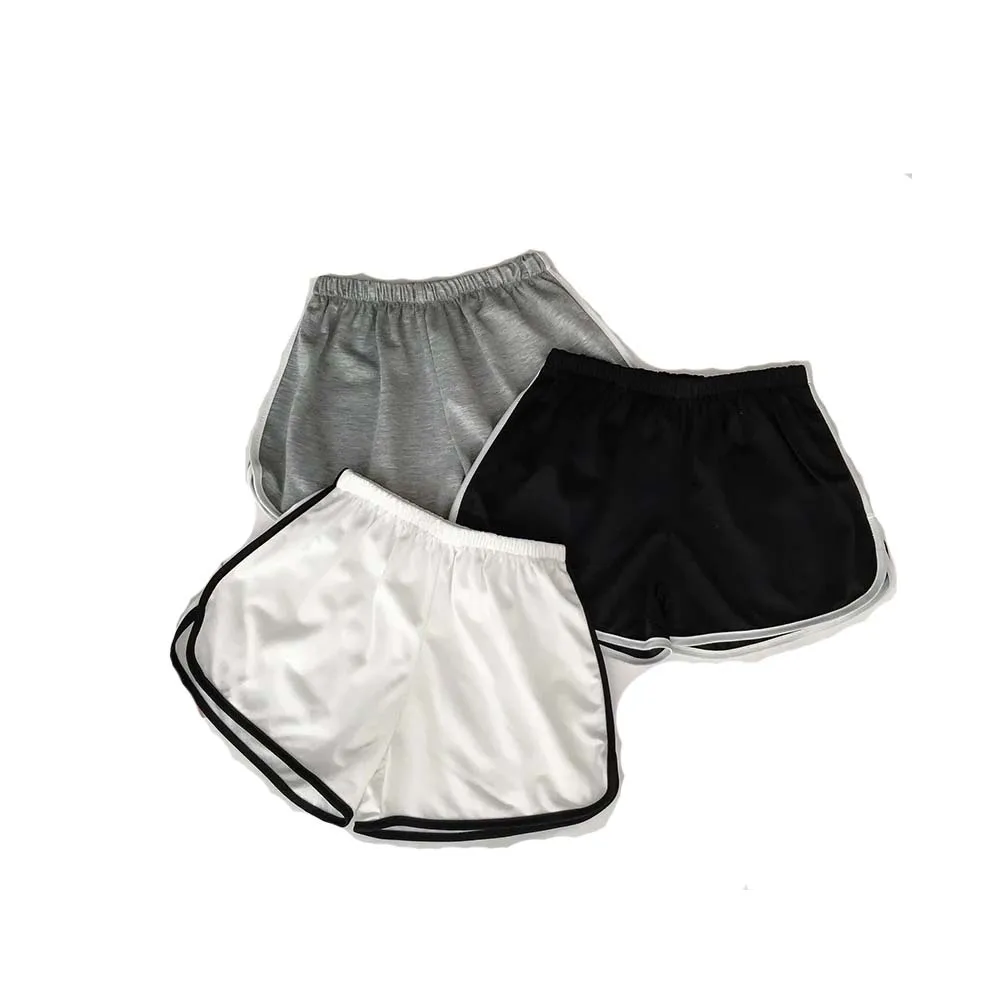 Шорты женские повседневные для фитнеса и тренировок простые эластичные узкие