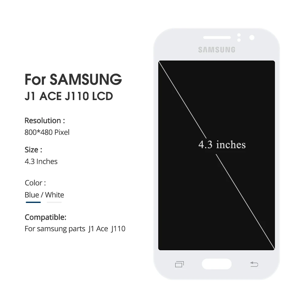 4 3 ''Супер AMOLED lcd S для Samsung Galaxy J1 Ace J110 SM J110F J110H ЖК дисплей Сенсорная установка