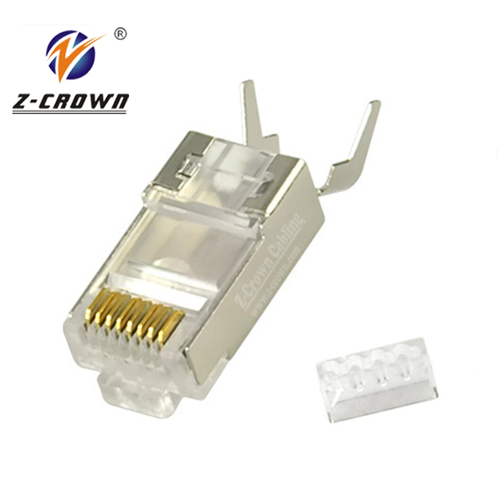 Cat7 RJ45 разъем с проводным проводом 8P8C кабеля STP модульный 50U|cat7 rj45|rj45 cat7cat7 stp |