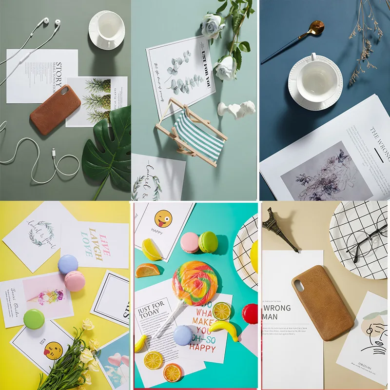 57x87 см фото фон зеленый черный белый синий чистый цвет твердый ПВХ лицевая бумага