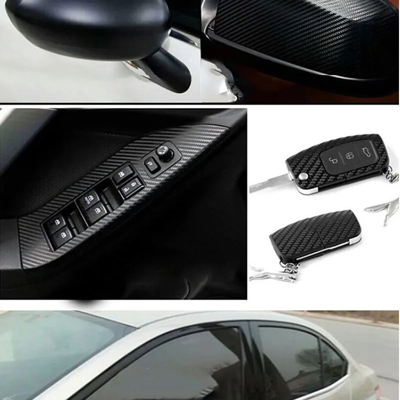 50 см * 152 автомобильная наклейка лист гладкое углеродное волокно пленка для Mercedes