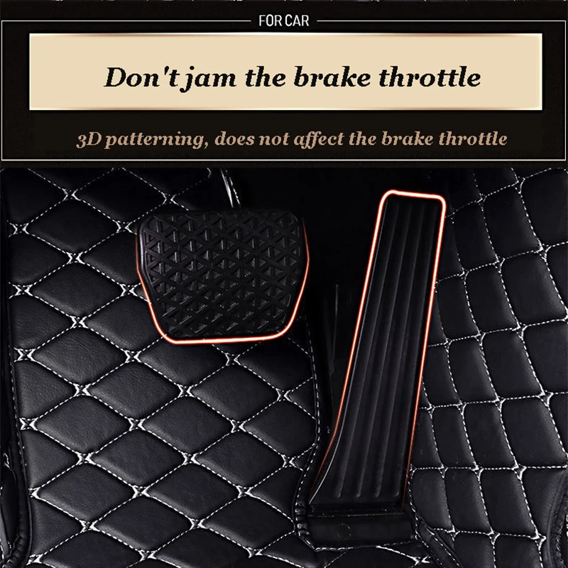 

Custom car mats for peugeot RCZ 307 sw 308 607 206 207 301 407 308 408 508 2008 4008 5008 3008 foot mats auto accessories