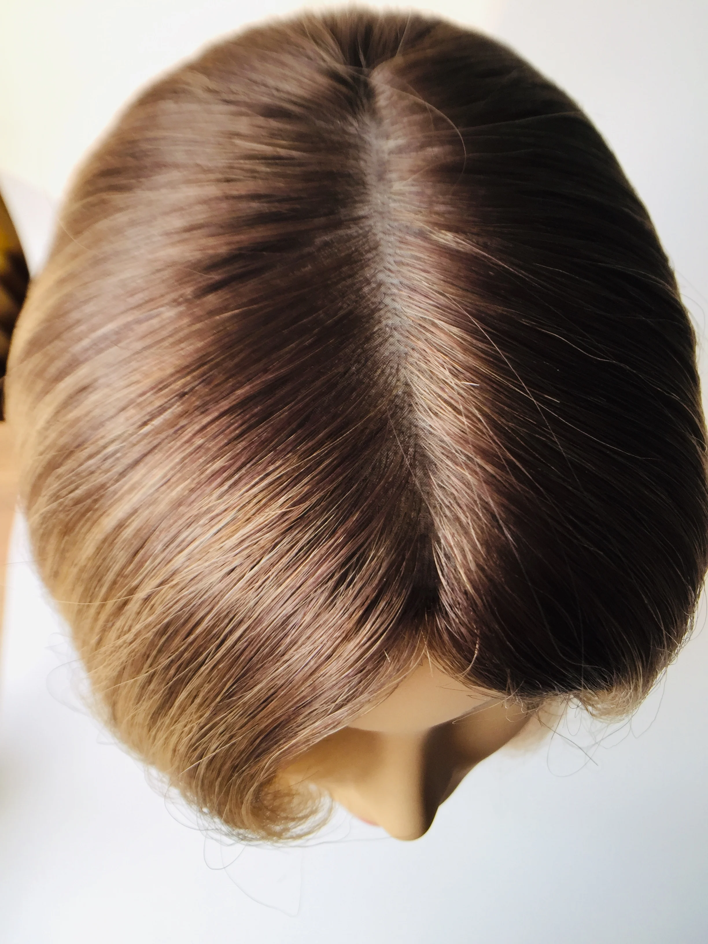 Высшее качество европейские натуральные волосы темные корни хайлайтер цвет