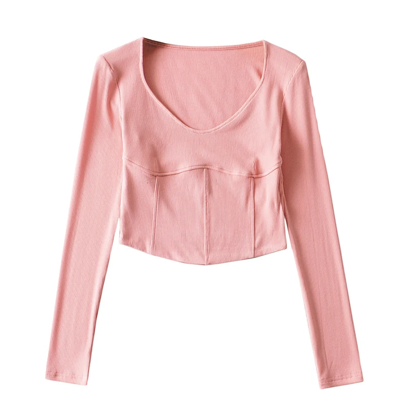 

New Fashion T Shirt Woman long Sleeve Sexy o Neck Cotton Women Top Slim Fit Soft Women Tshirt