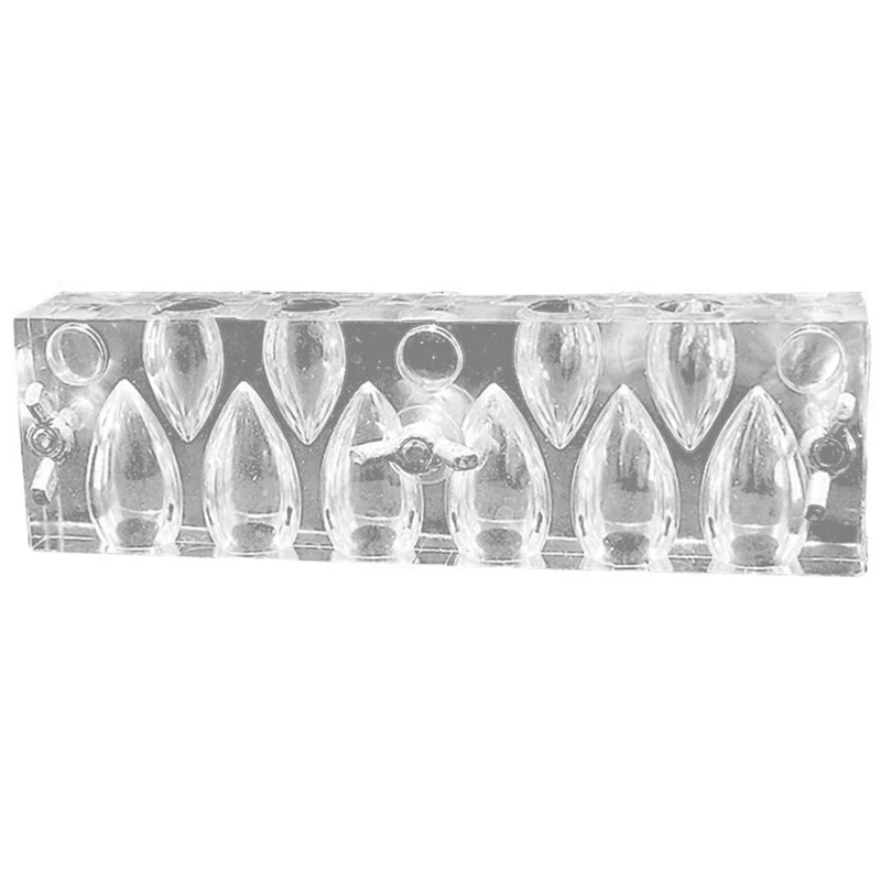 

Форма для создания конусов для благовоний, прозрачная акриловая Форма для благовоний с 10 отверстиями, инструменты «сделай сам», принадлежн...