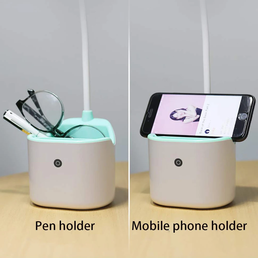 Перезаряжаемый держатель ручки светодиодный настольная лампа Гибкая Настольная