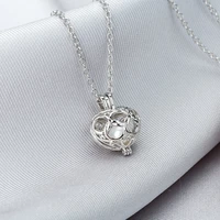 natural freshwater oyster pearl silver heart chain korean style women necklace female clavicle collier femme 2019 collane