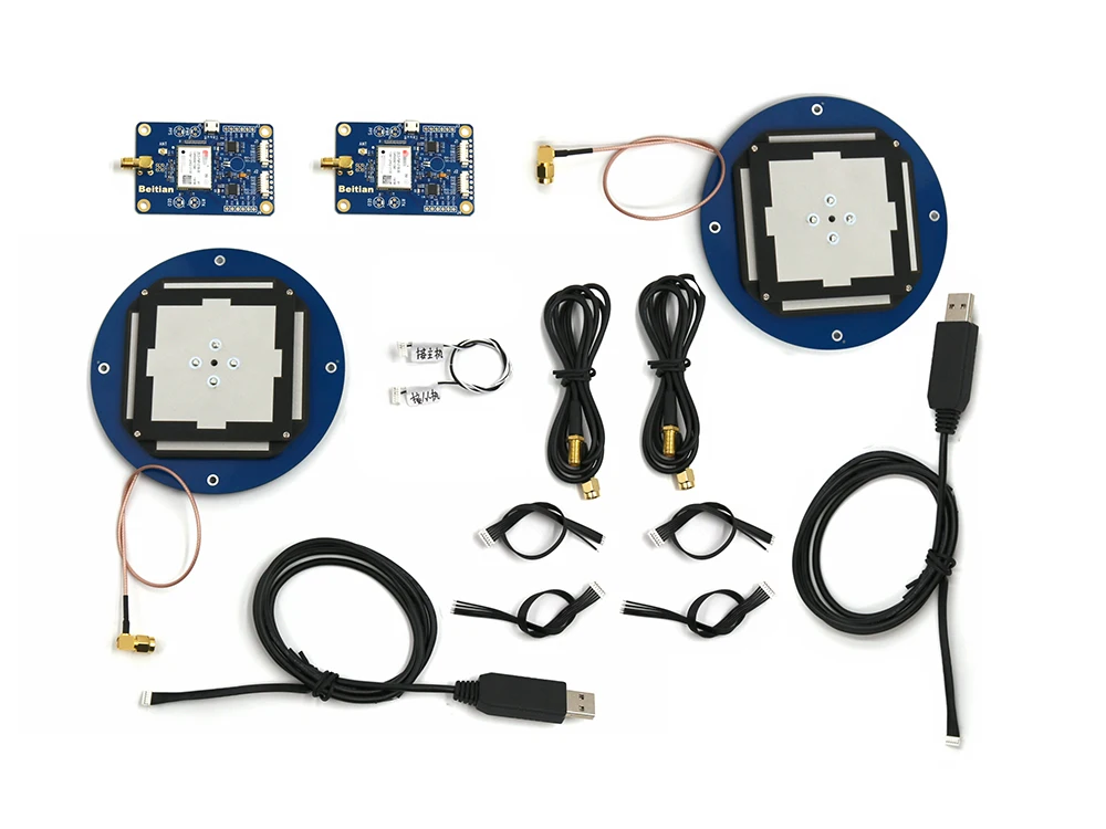 BEITIAN gps EVB w/антенна ГЛОНАСС BEIDOU Высокоточный сантиметровый уровень gps-модуль двухчастотный ZED-F9P модуль RTK BT-F9PK2
