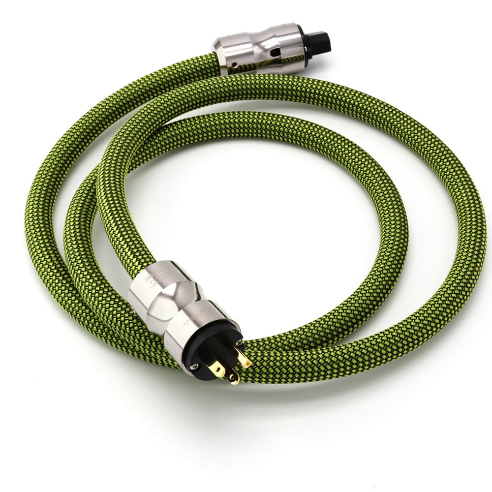 Двойной экран медь + серебро смешанный сердечник Hifi аудио кабель питания krella Plug