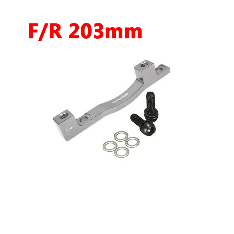 Titanium F-R203mm MTB велосипедный дисковый тормоз адаптер алюминиевый Маутейн велосипед дисковый тормоз ротор крепление передний задний суппорт 180/203 мм Аксессуары для велосипеда PM-PM - Цвет: Titanium F-R203mm
