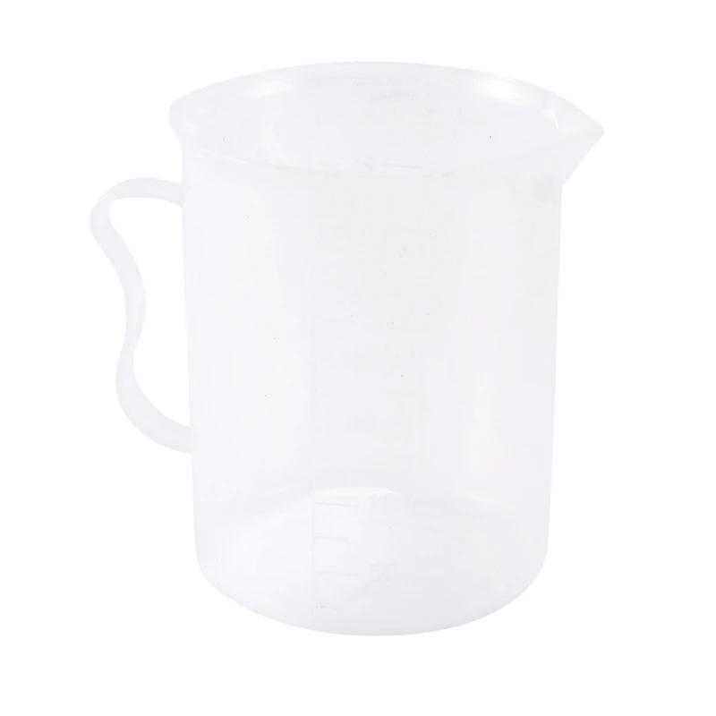 

Measuring Jug 250mL Graduated Beaker Clear White Plastic Cup