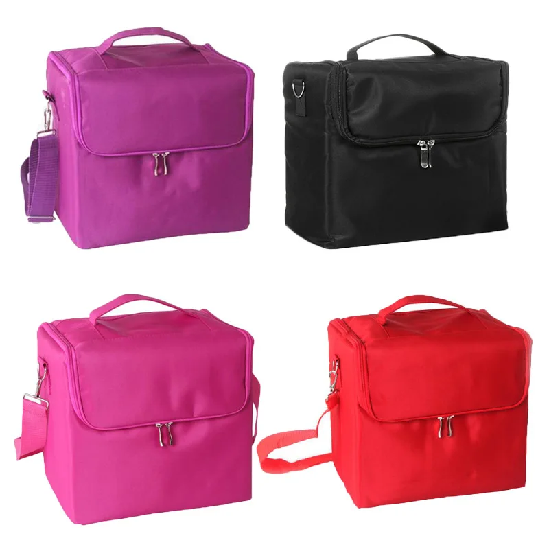 Портативная профессиональная косметичка для макияжа сумка хранения