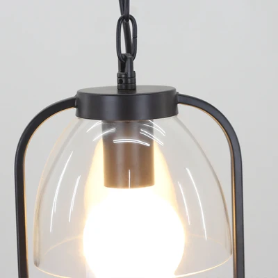 Креативный подвесной светильник с овальной оправой и железным покрытием в