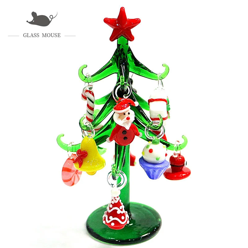 Изготовленный на заказ из муранского стекла Рождественская елка статуэтки