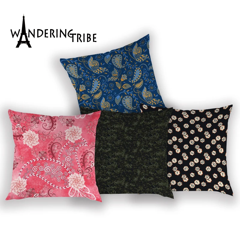Чехол для подушки с цветочным рисунком искусственные из полиэстера чехол