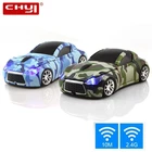 Беспроводная оптическая мышь CHYI 2,4G, эргономичная компьютерная мышь в форме автомобиля светодиодный светильник кой, оптическая офисная мышь 1600DPI, подарок для мальчика