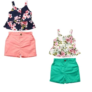 Toddler Girl Clothes 2020 New Floral Newborn Baby Girl 2pcs Summer Clothes Tops Shorts Pants Outfits Set 1-6Y